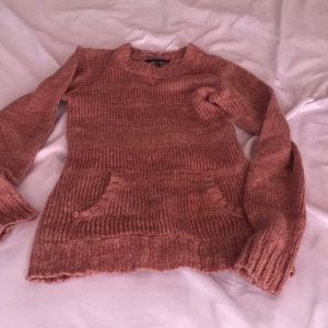 knit sweater, pink, worn only once